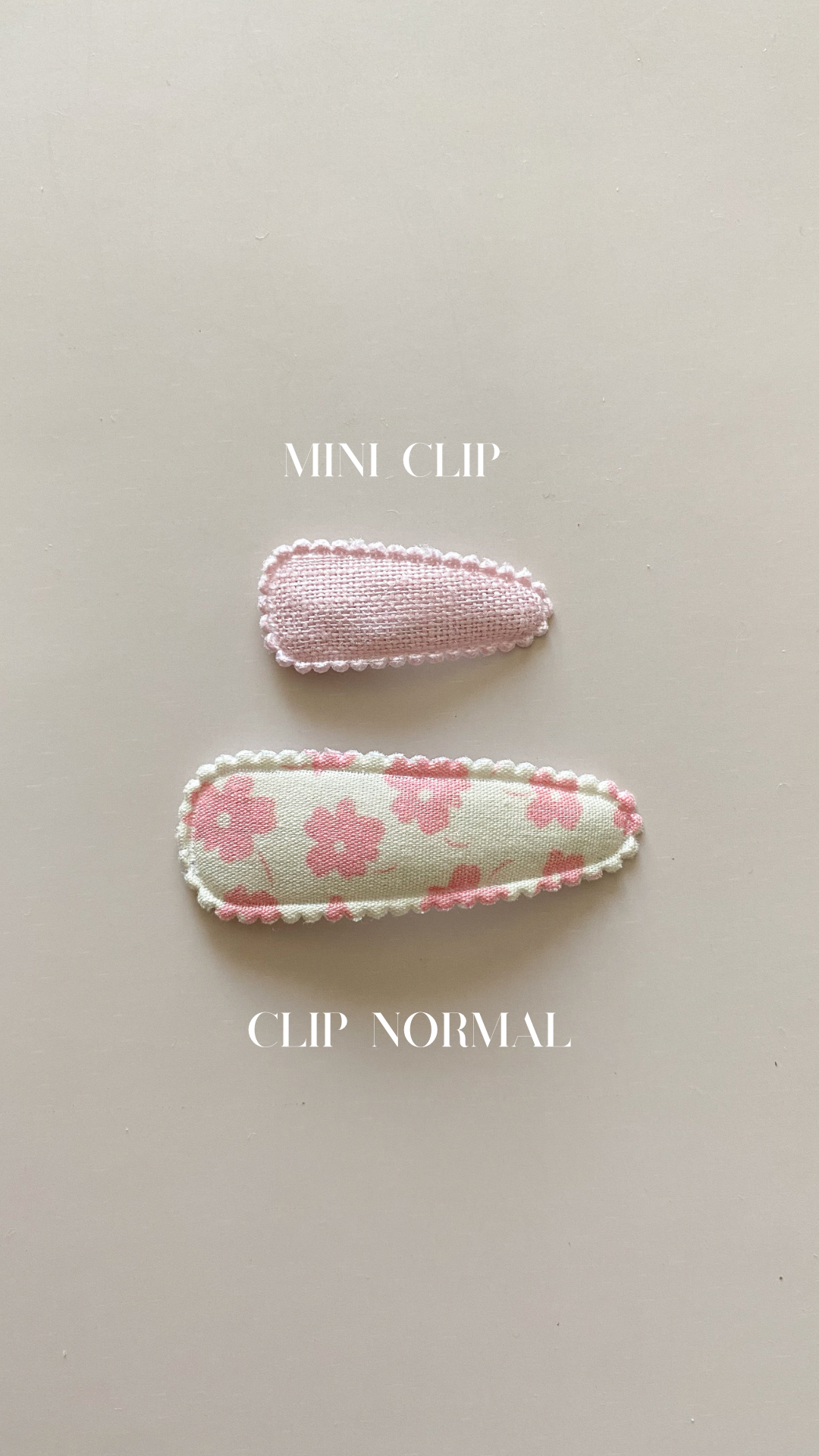 Mini clips | florcitas chocolate